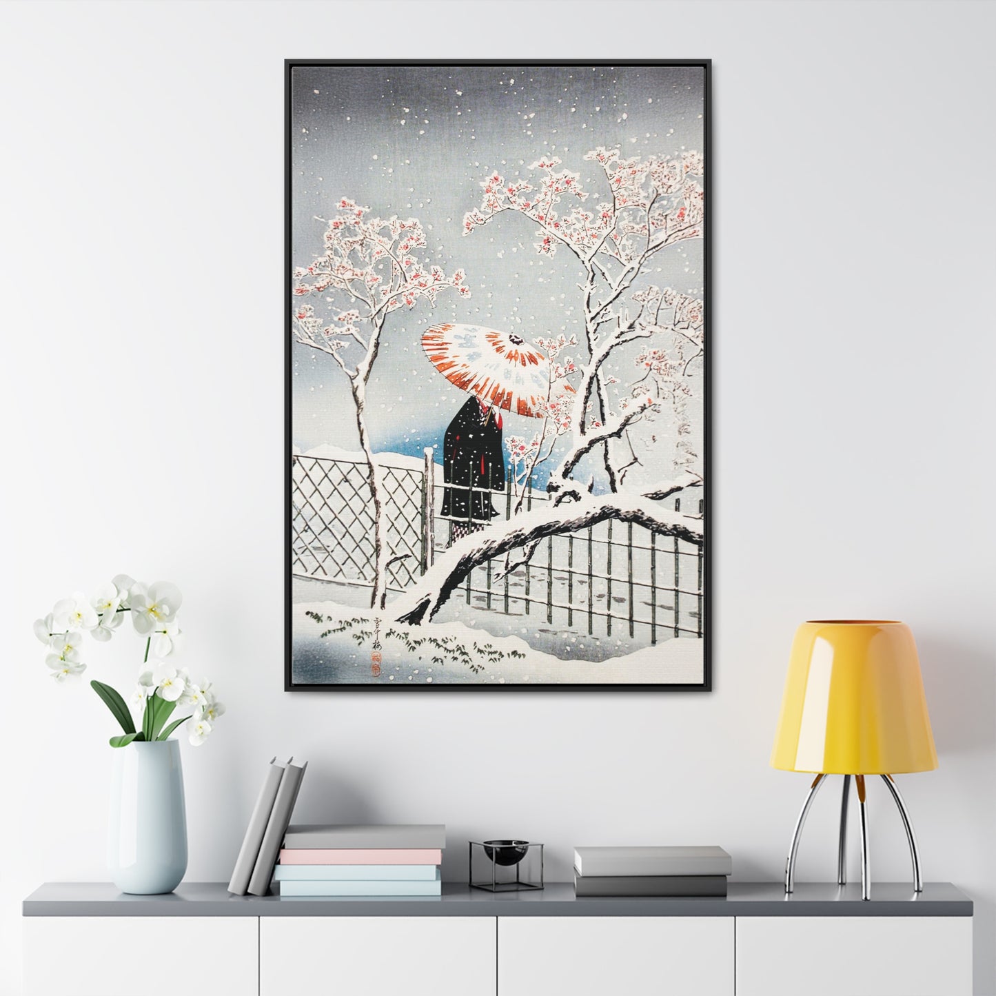 Plum Tree in Snow by Hiroaki Takahashi