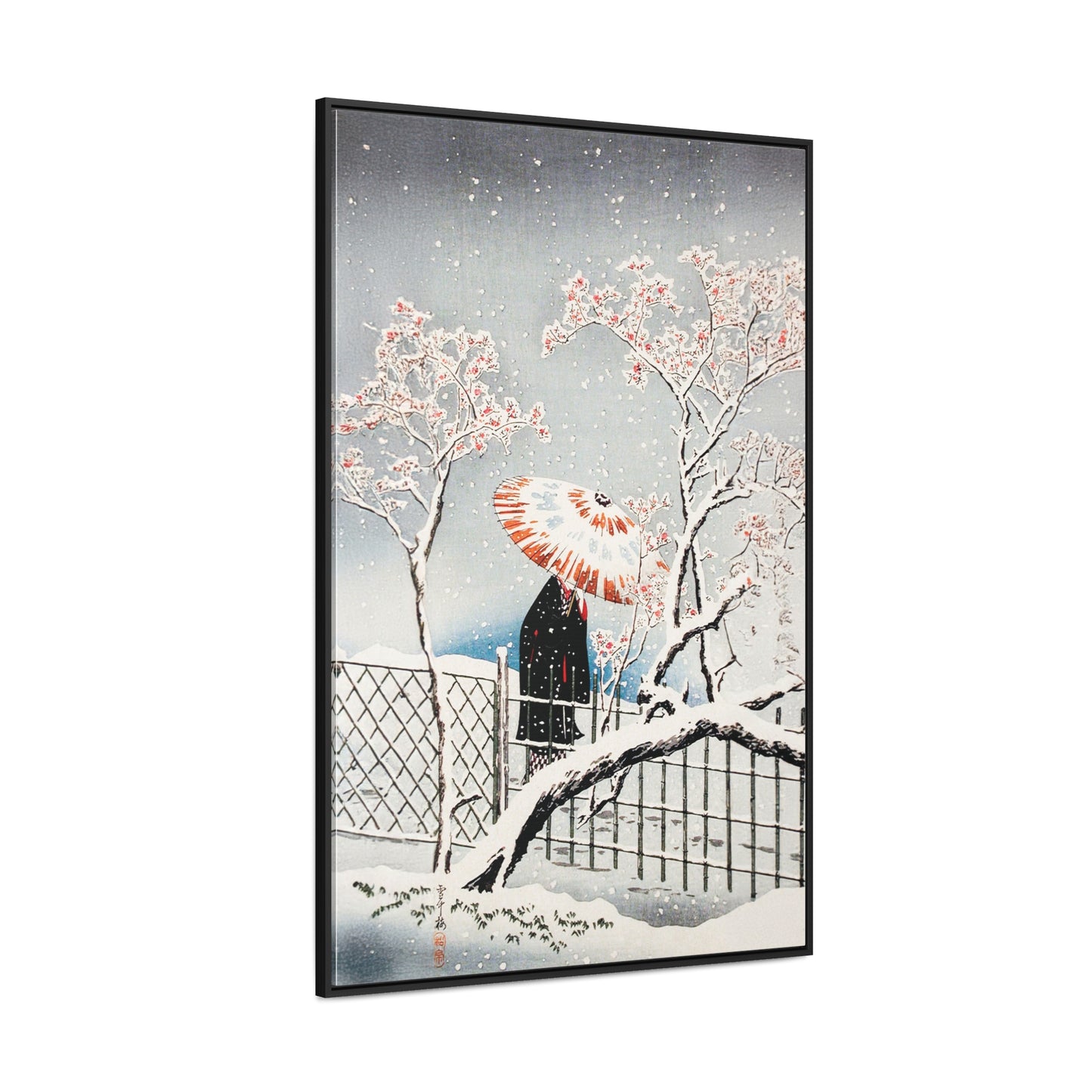 Plum Tree in Snow by Hiroaki Takahashi