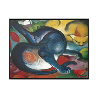 Two Cats, Blue and Yellow by Franz Marc