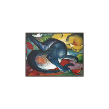 Two Cats, Blue and Yellow by Franz Marc