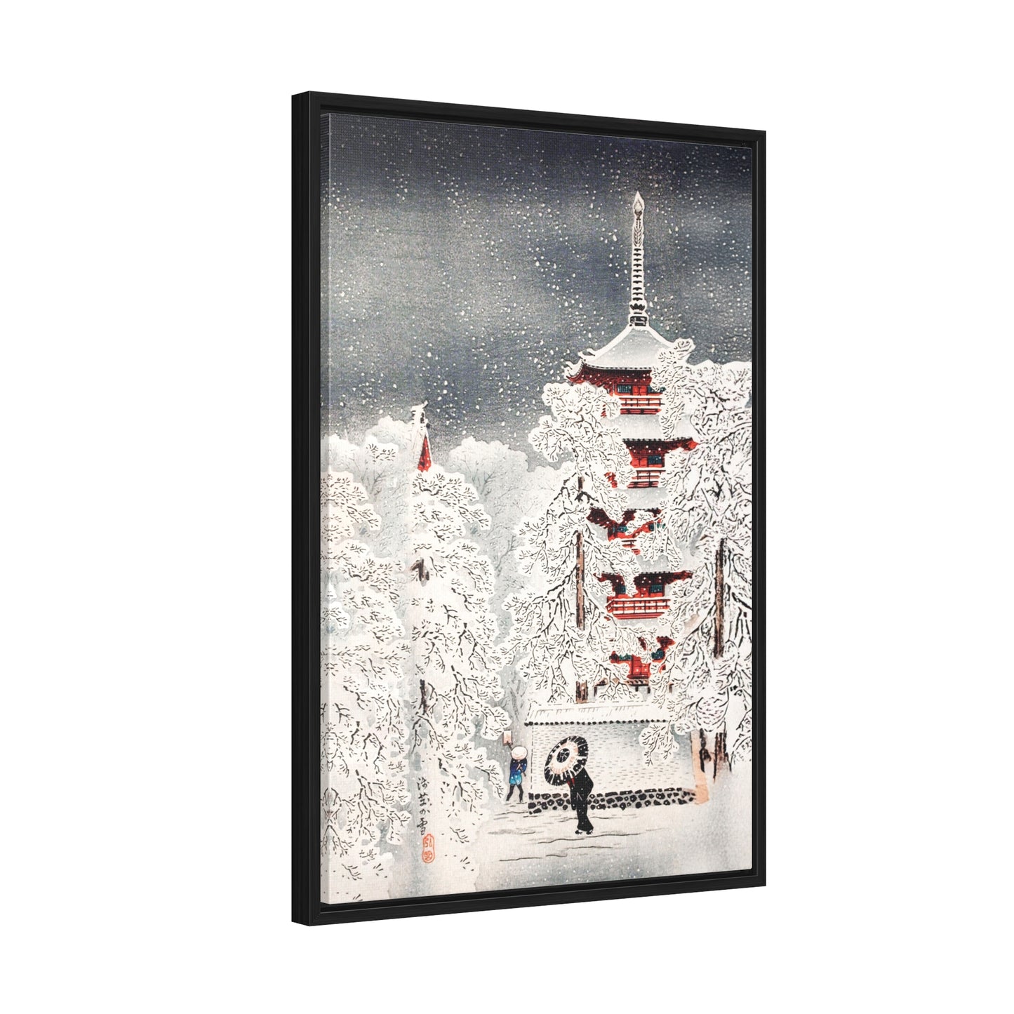 Snow at Asakusa, Yedo, Musashi Province  by Hiroaki Takahashi