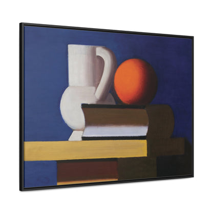 Arrangement with White Jug, Orange and Book by Vilhelm Lundstrøm