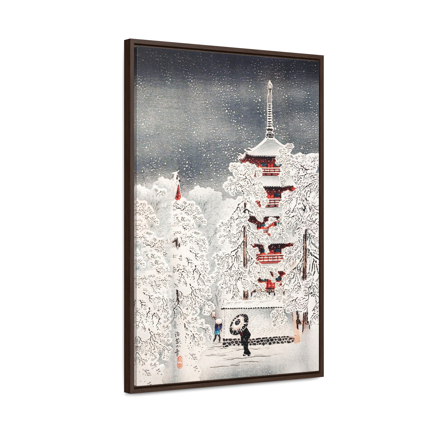 Snow at Asakusa, Yedo, Musashi Province  by Hiroaki Takahashi