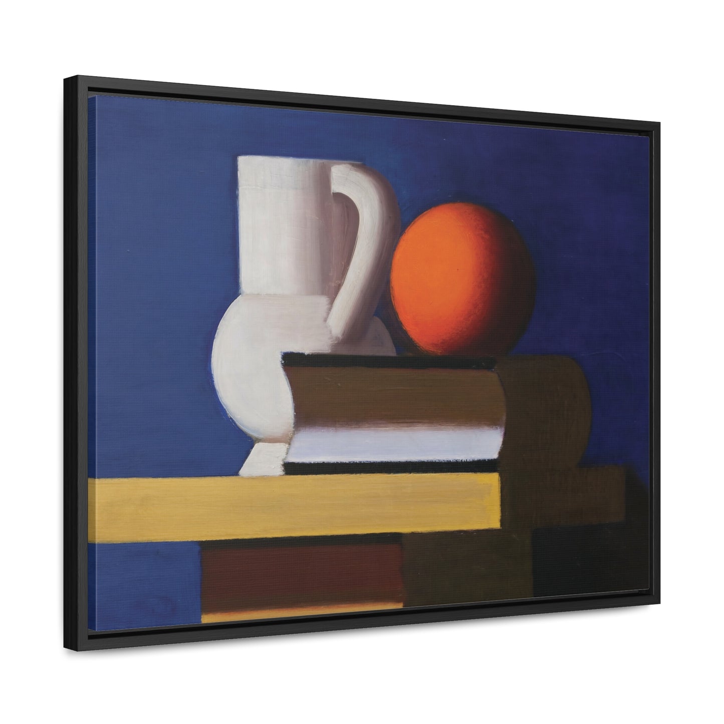 Arrangement with White Jug, Orange and Book by Vilhelm Lundstrøm