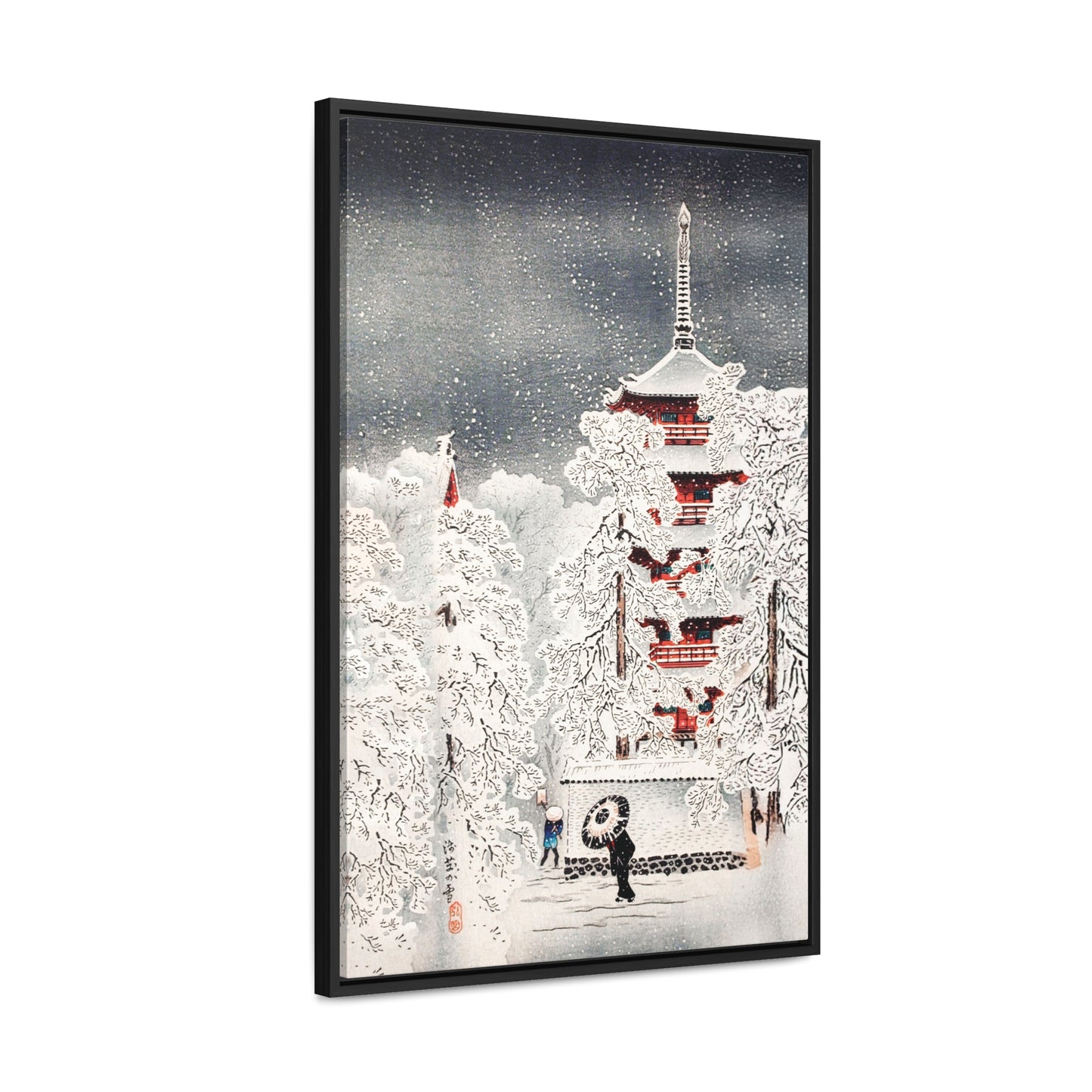 Snow at Asakusa, Yedo, Musashi Province  by Hiroaki Takahashi