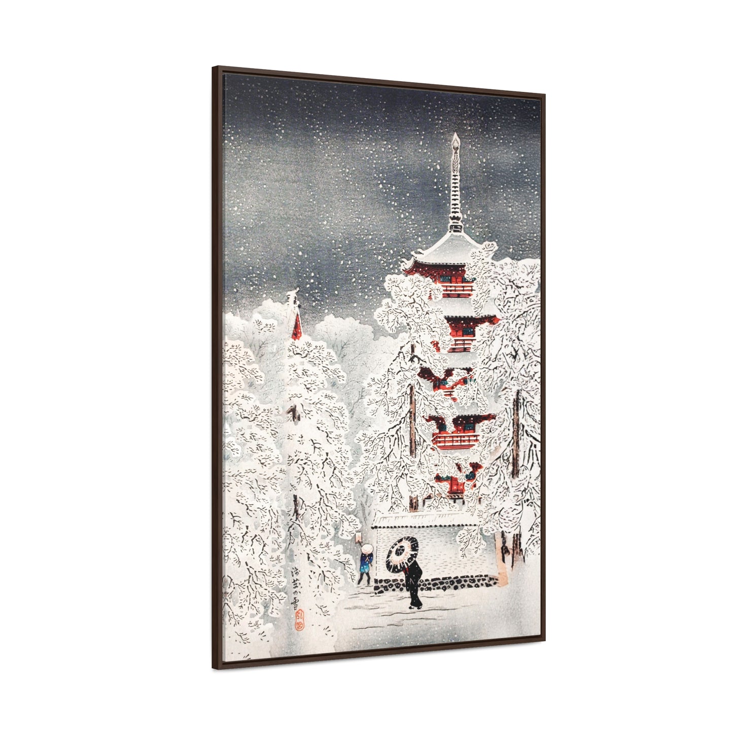 Snow at Asakusa, Yedo, Musashi Province  by Hiroaki Takahashi