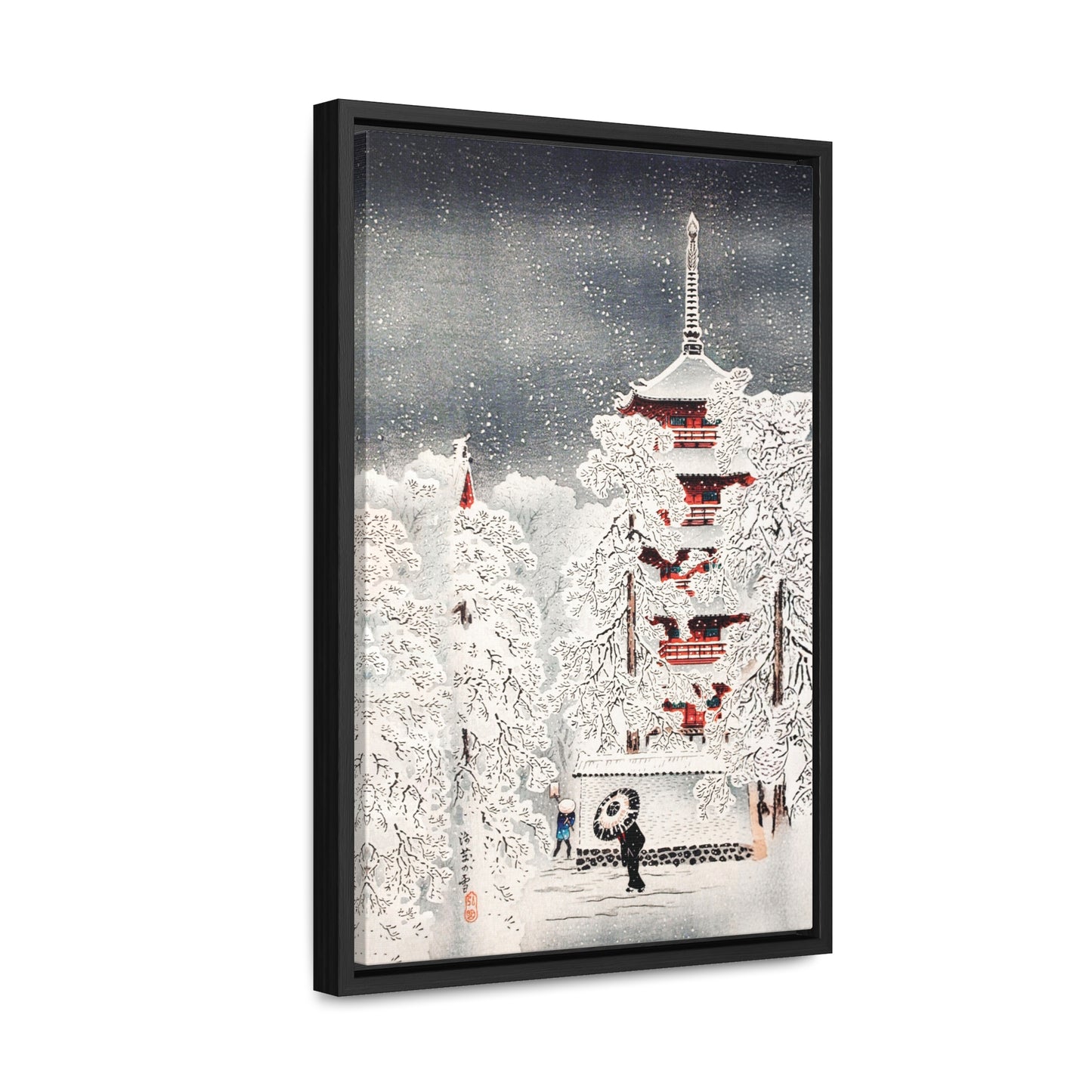 Snow at Asakusa, Yedo, Musashi Province  by Hiroaki Takahashi