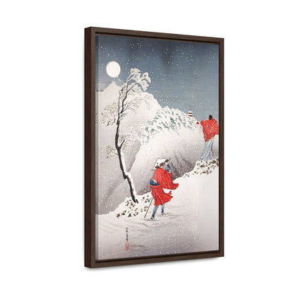 Snowy Evening on a Mountain Path by Hiroaki Takahashi