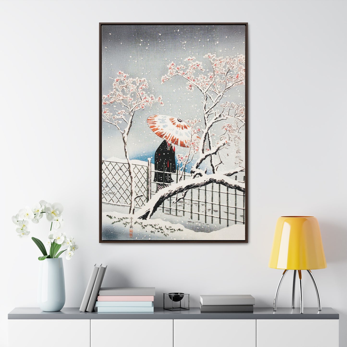 Plum Tree in Snow by Hiroaki Takahashi