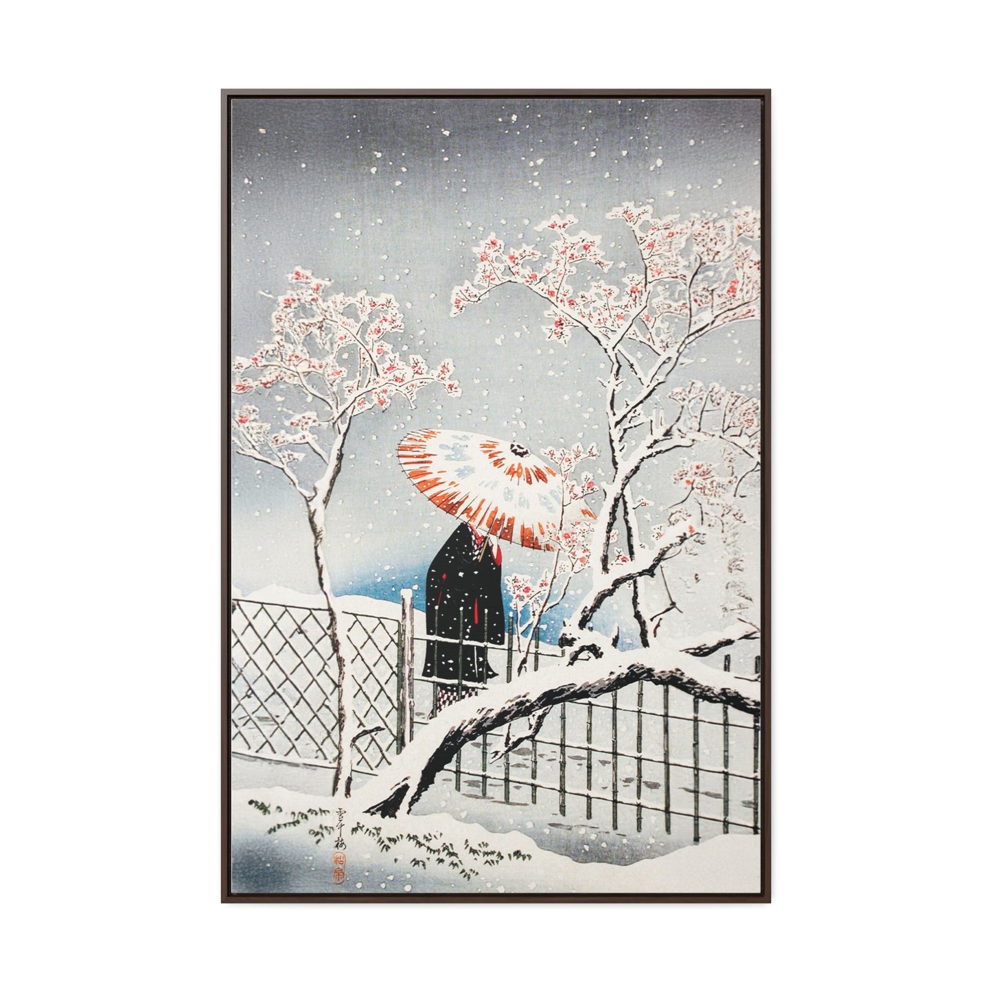 Plum Tree in Snow by Hiroaki Takahashi