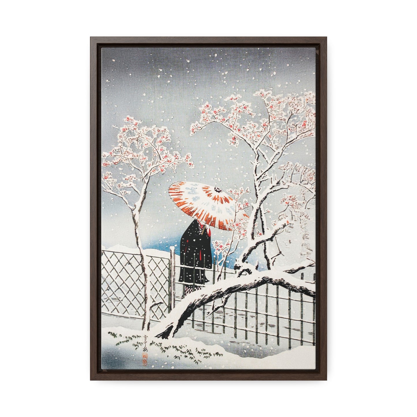 Plum Tree in Snow by Hiroaki Takahashi